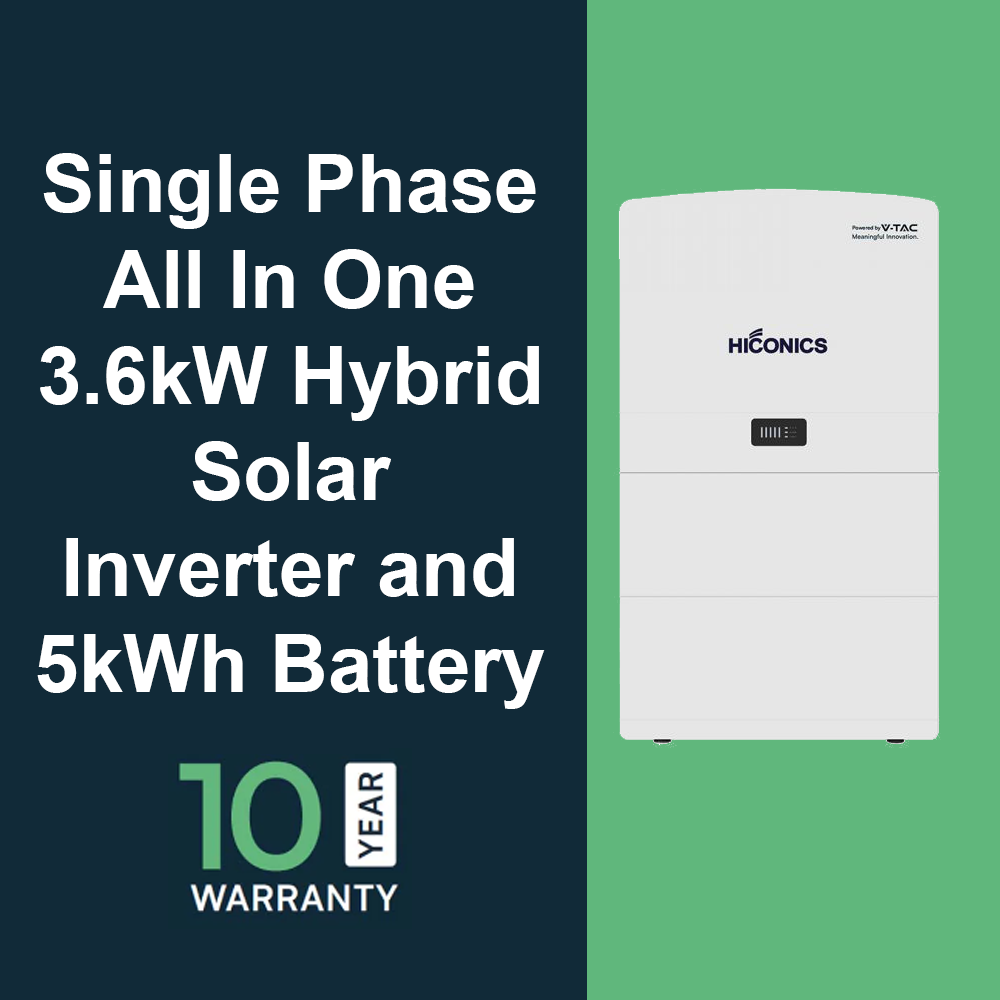 3.6kW Hybrid Inverter and 5kWh Battery | All In One | 10 Year Warranty