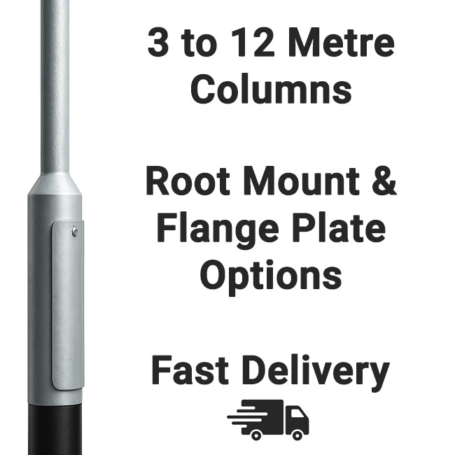 3 to 12 Metres Galvanized Lighting Column Lamp Post