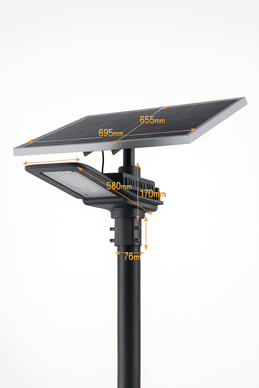 Solaris 360 Solar Street Light - 30W/60W/90W