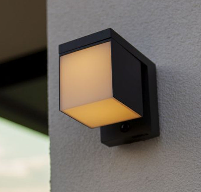 Cuba 9W Solar Wall & Garden Studio Light with Motion Sensor