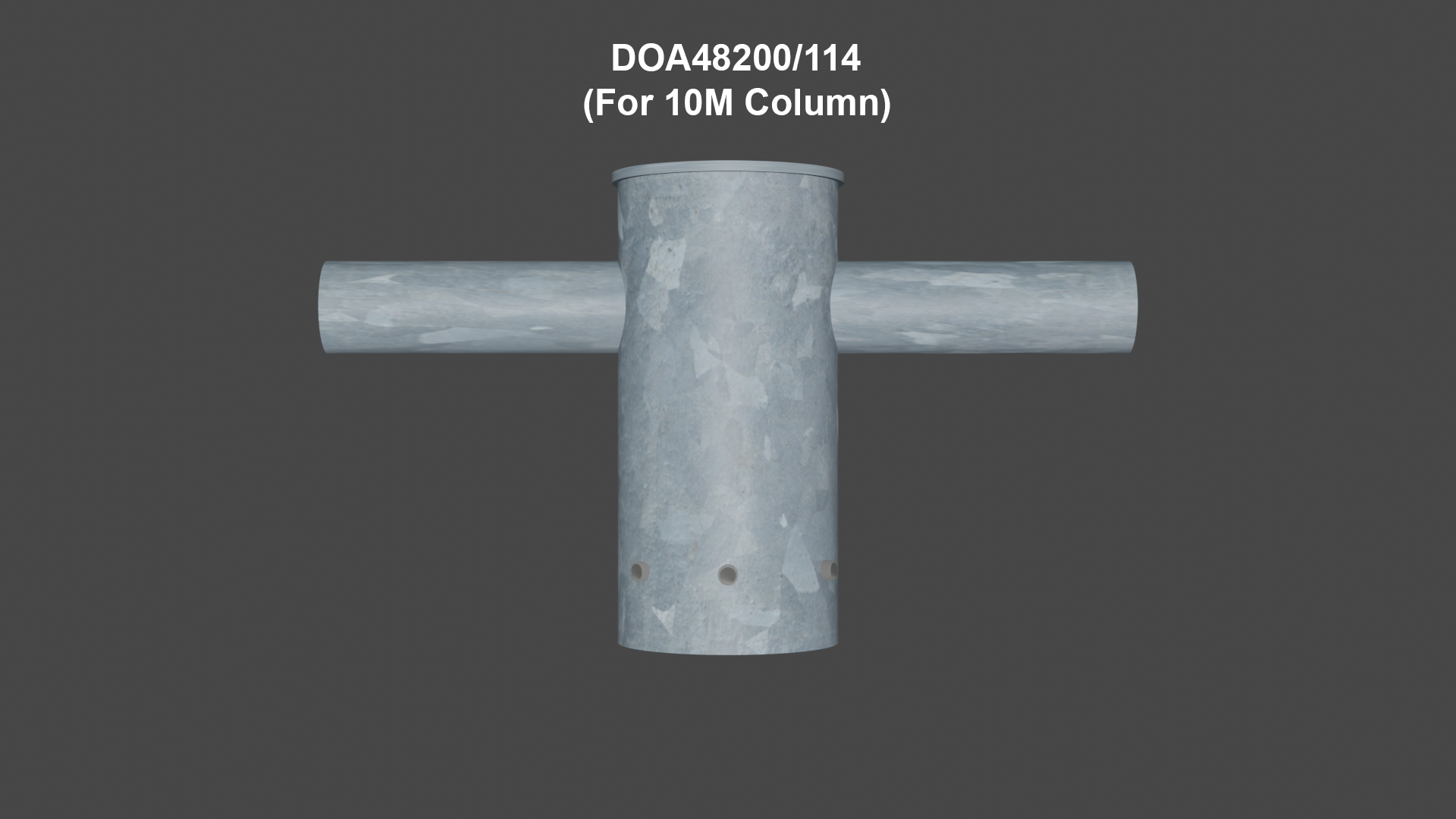 Double Outreach Arm Lantern Bracket - Suitable for 3m to 12m Columns