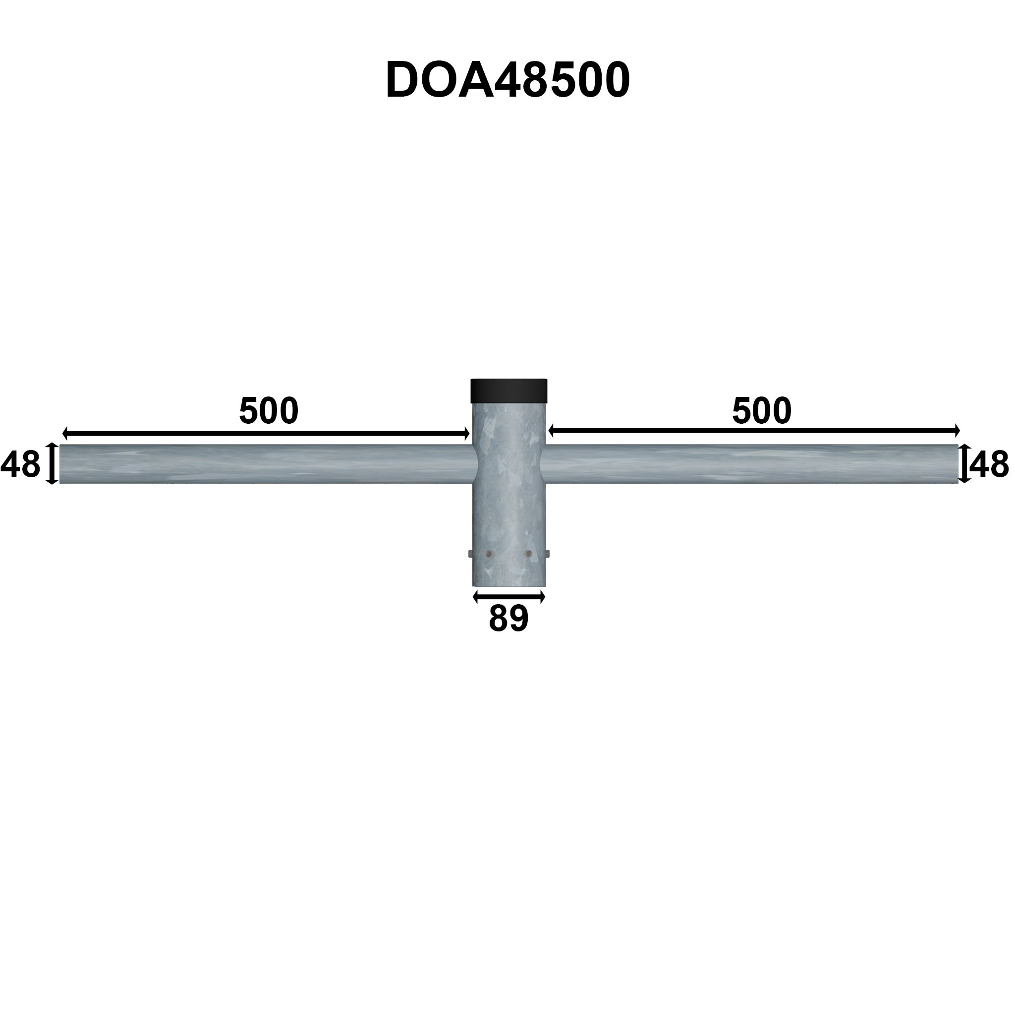 Double Outreach Arm Lantern Bracket - Suitable for 3m to 12m Columns