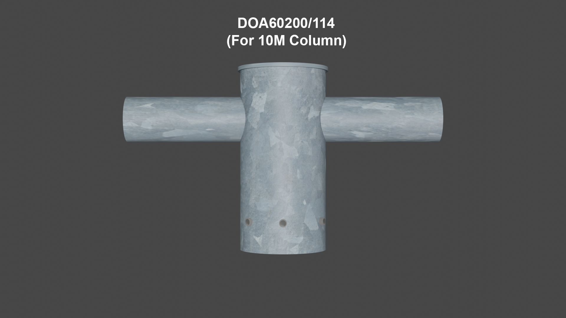 Double Outreach Arm Lantern Bracket - Suitable for 3m to 12m Columns