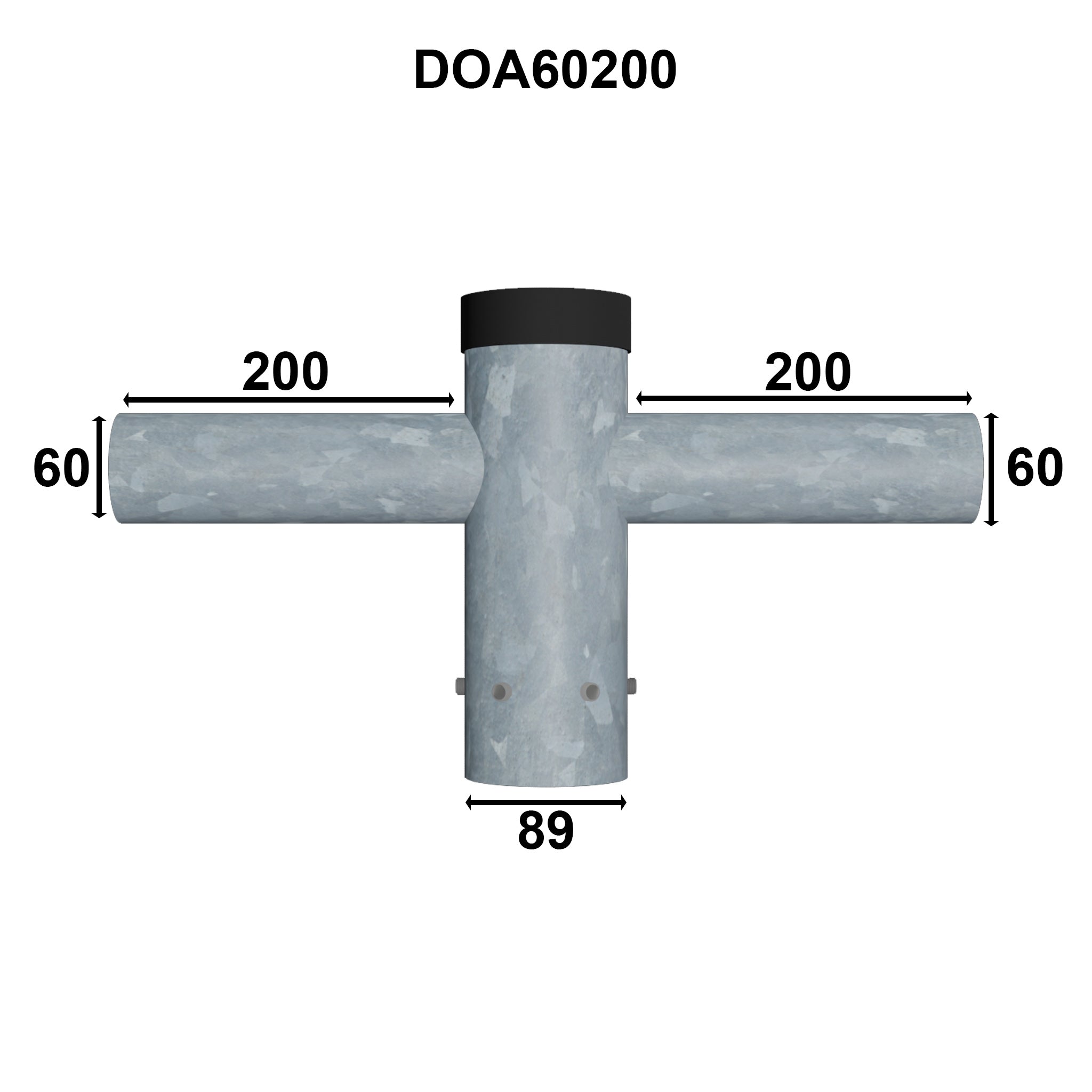 Double Outreach Arm Lantern Bracket - Suitable for 3m to 12m Columns