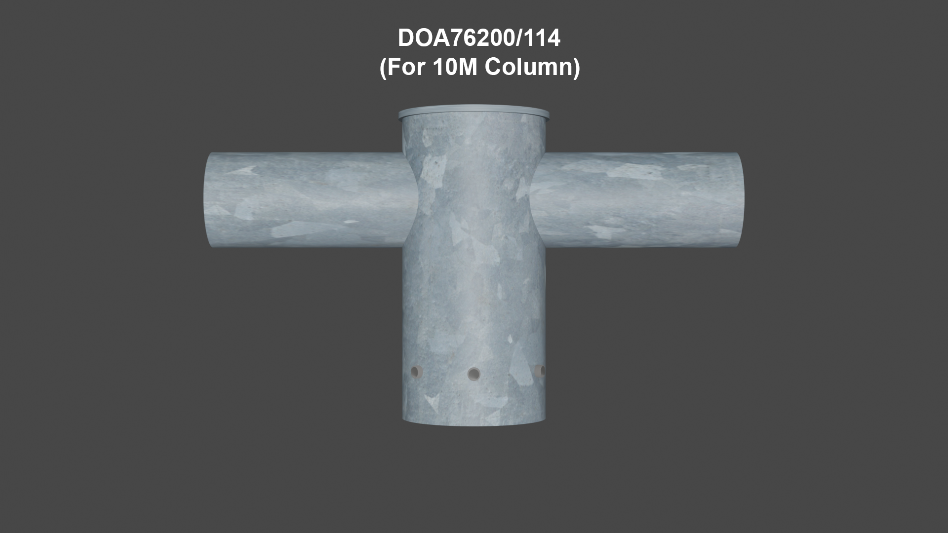 Double Outreach Arm Lantern Bracket - Suitable for 3m to 12m Columns