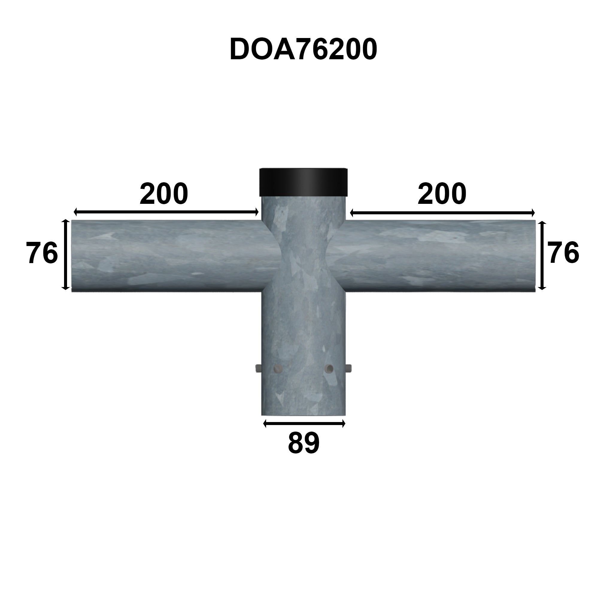 Double Outreach Arm Lantern Bracket - Suitable for 3m to 12m Columns