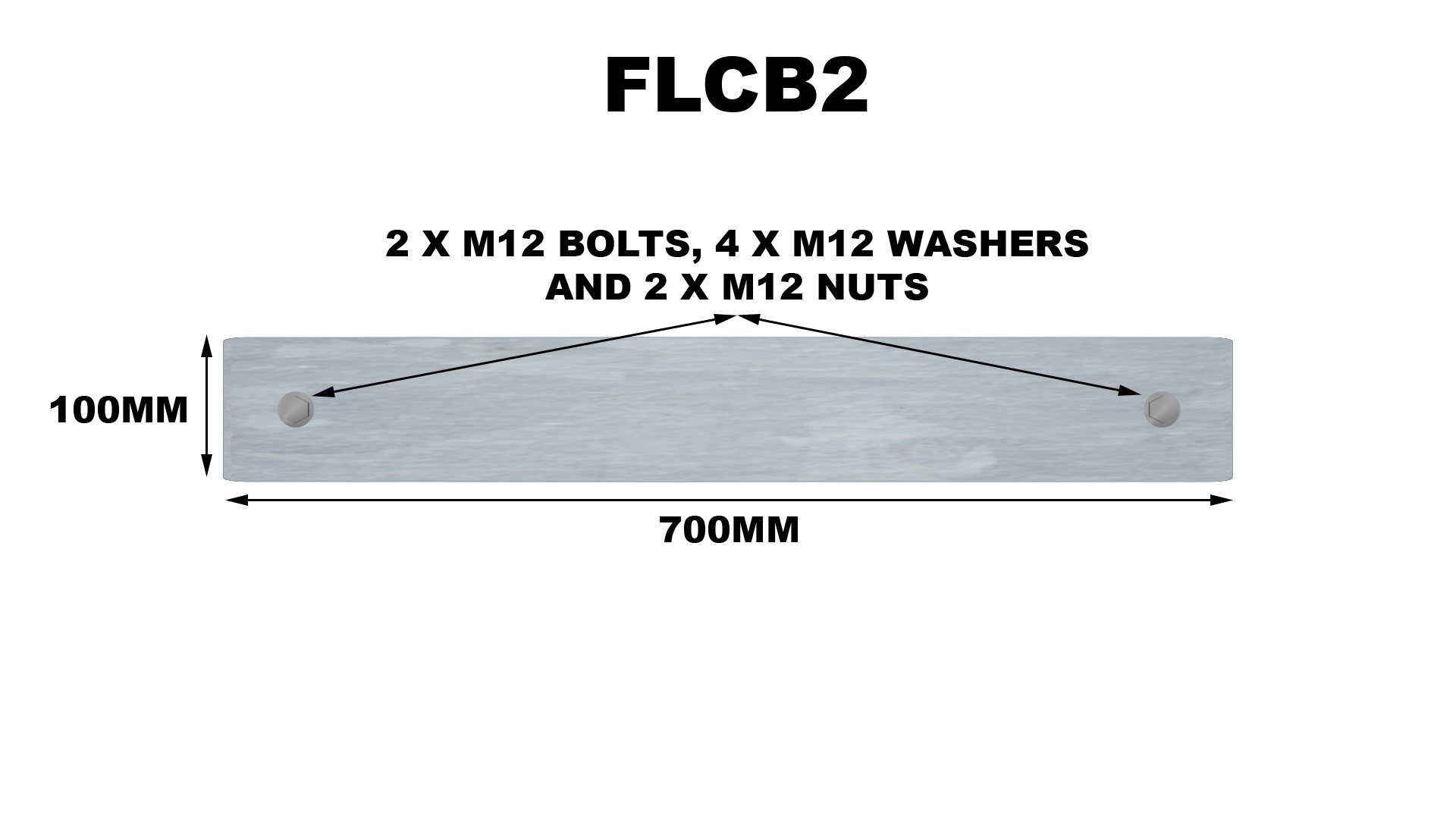 Twin Floodlight Column Bracket - Suitable for 3m to 12m Columns