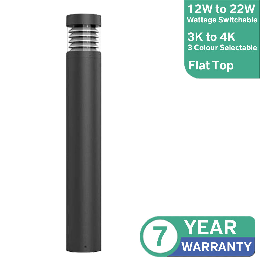 12W to 22W Faro Premium Louvre LED Bollard IP65