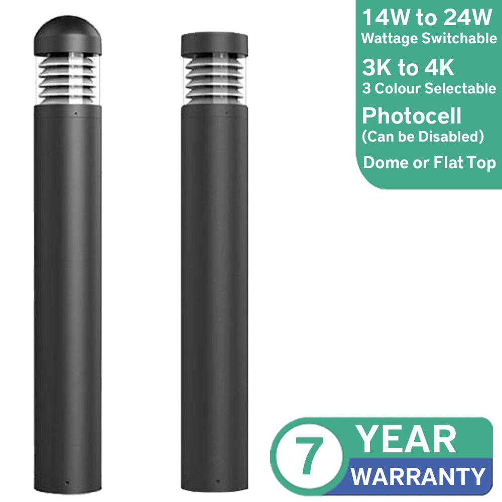 14W to 24W Faro Premium Louvre LED Bollard IP65