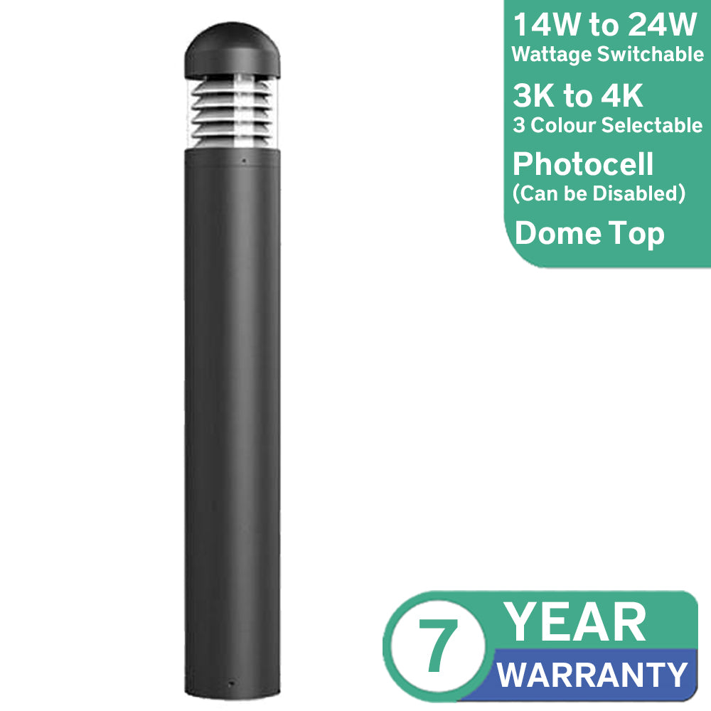 14W to 24W Faro Premium Louvre LED Bollard IP65