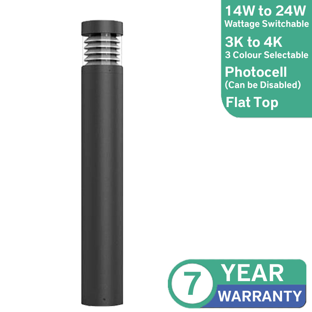 14W to 24W Faro Premium Louvre LED Bollard IP65
