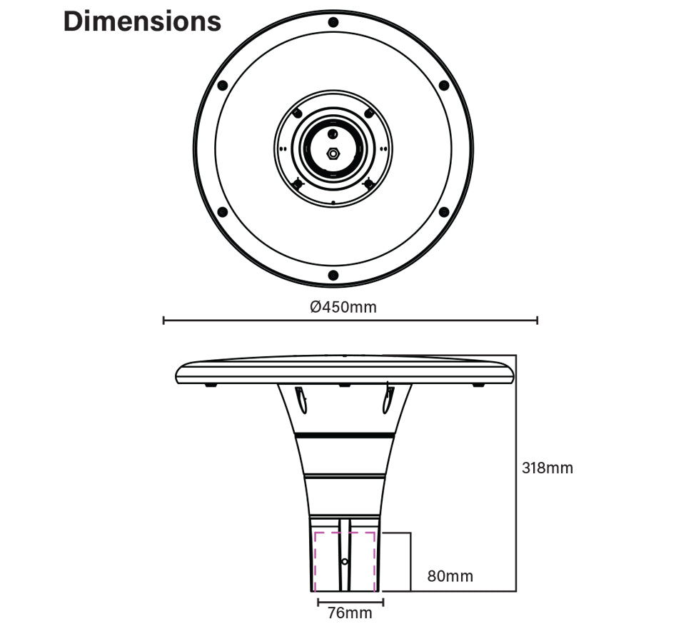 30W to 60W LUXIS PRO LED Post-Top Street Light IP66
