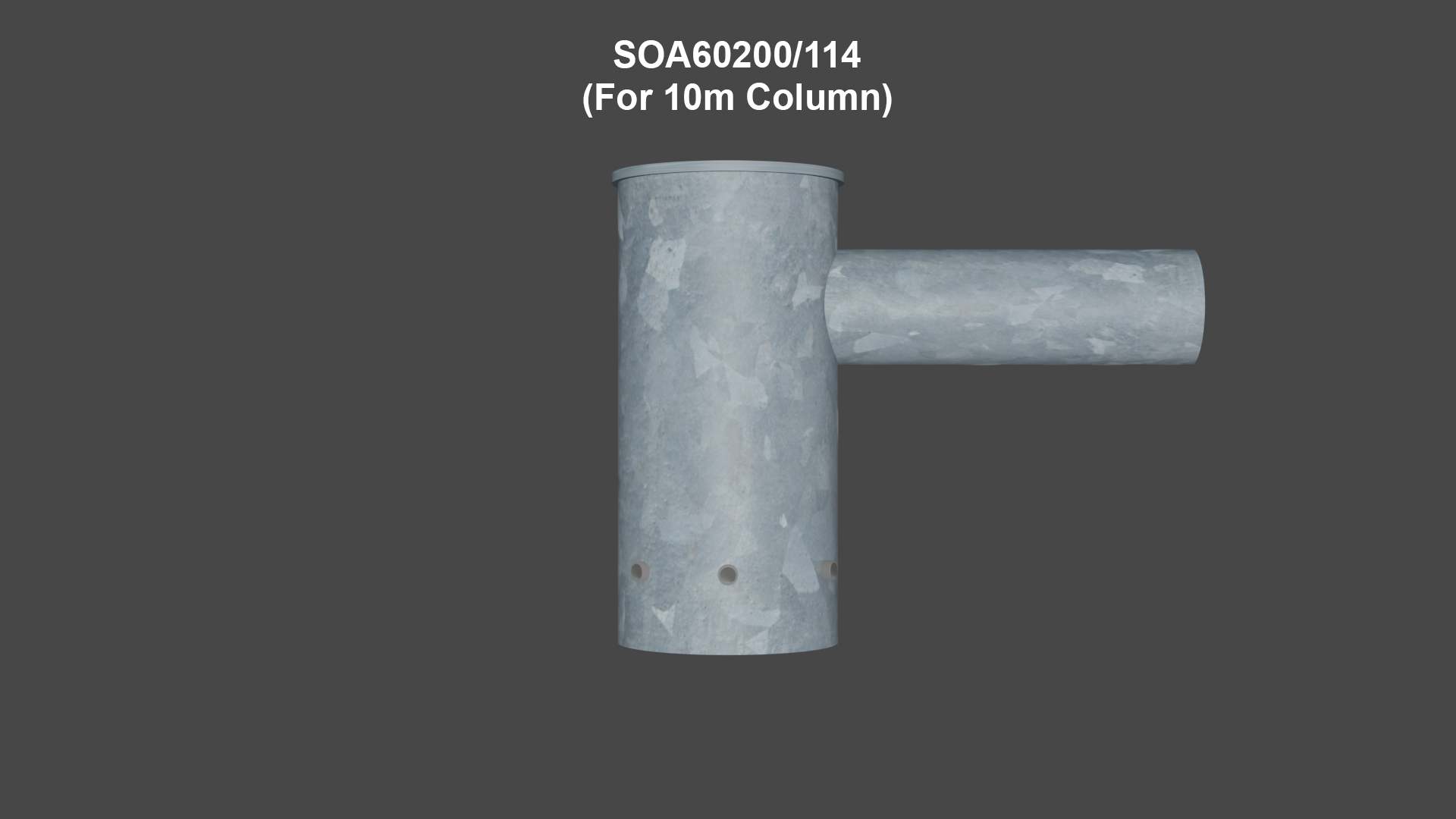 Single Outreach Arm Lantern Bracket - Suitable for 3m to 12m Columns