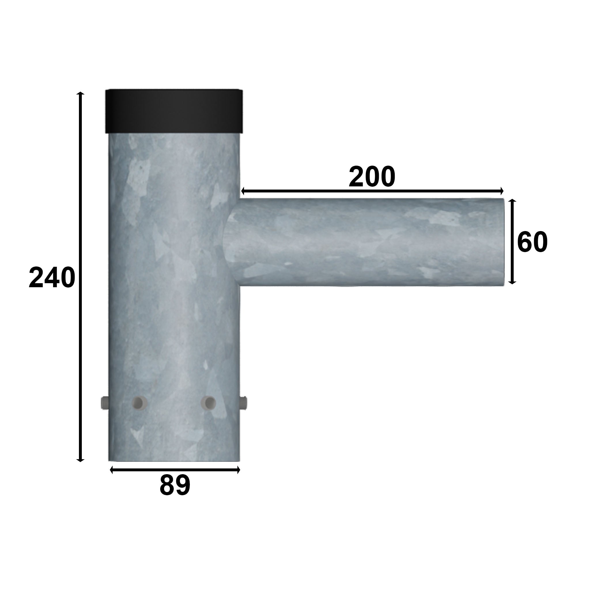 Single Outreach Arm Lantern Bracket - Suitable for 3m to 12m Columns