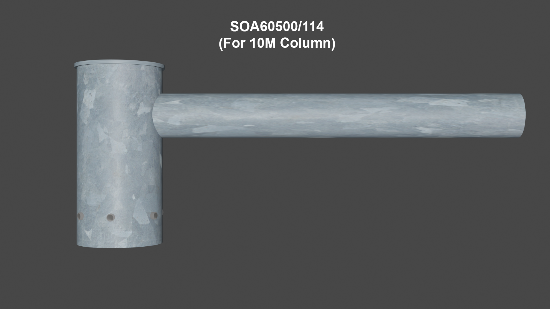 Single Outreach Arm Lantern Bracket - Suitable for 3m to 12m Columns