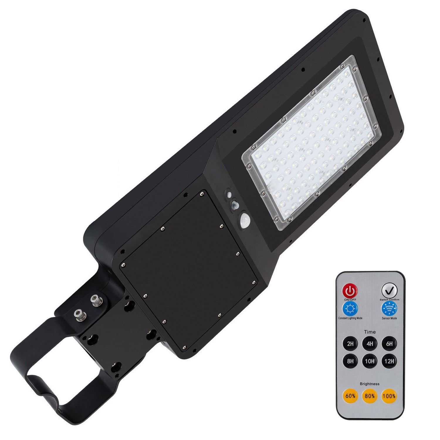 45W LED Solar Street Light 5,500 Lumens Daylight IP65