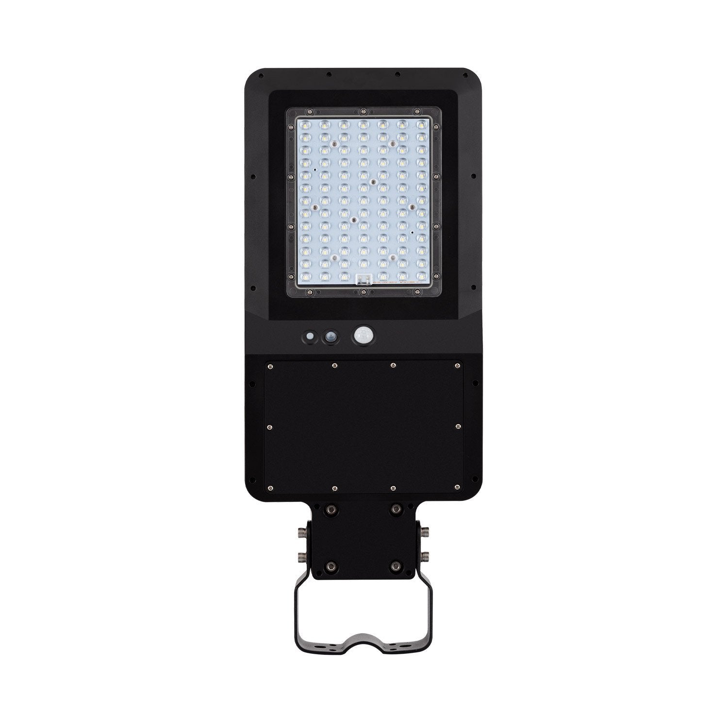 45W LED Solar Street Light Black 5,500 Lumens Day Light IP65