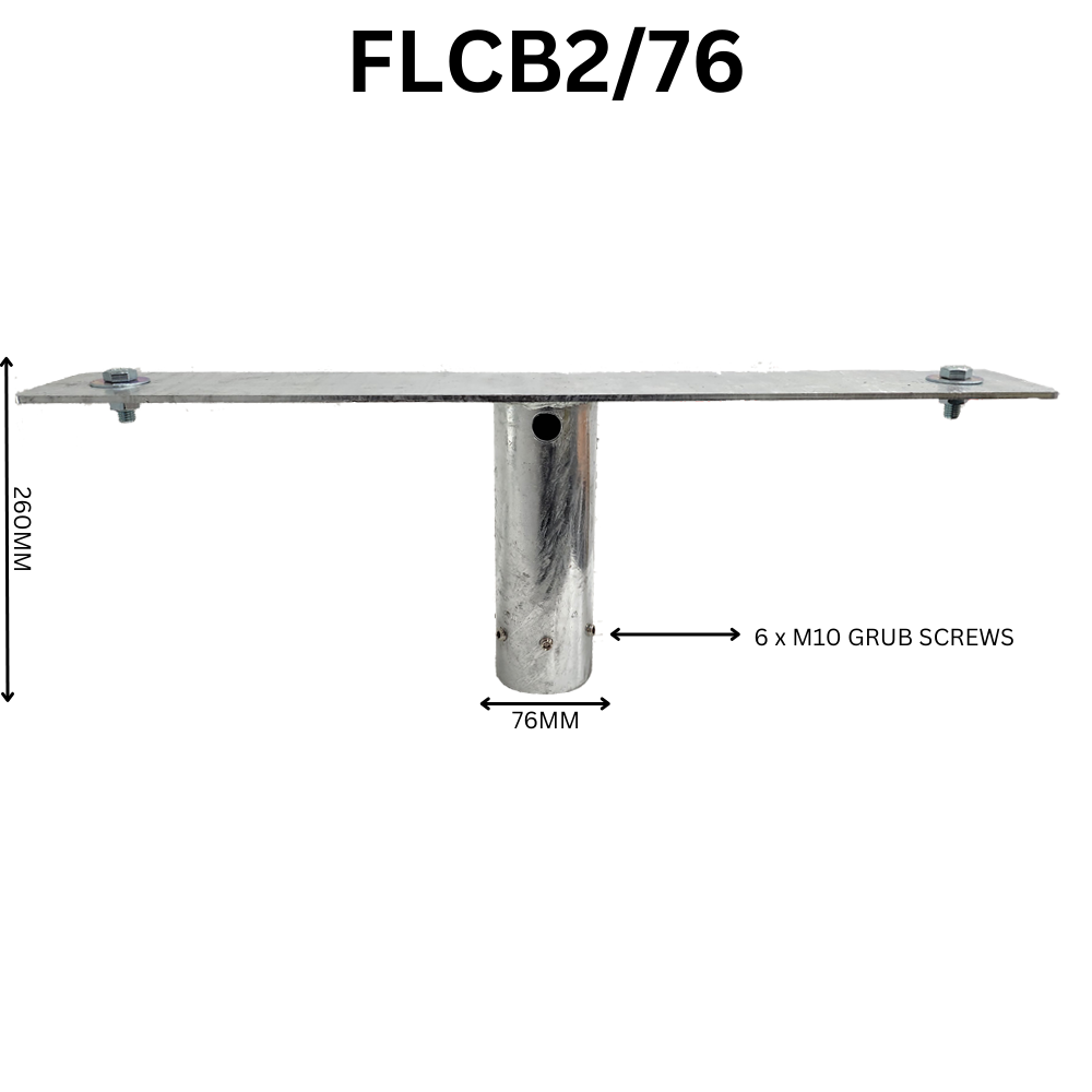 FLCB2/76 - Twin Floodlight Column Bracket