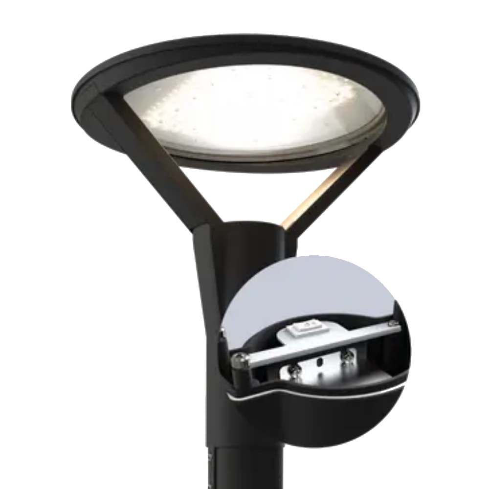 20W to 75W Helio Amenity LED Post-Top Lantern IP66 CCT