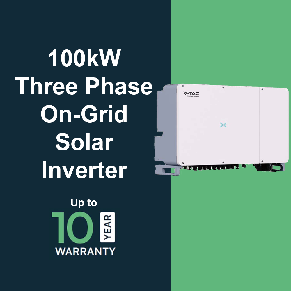 100kW Three Phase On-Grid Solar Inverter IP66 - Up To 10 Year Warranty