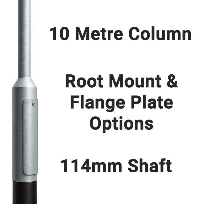10m lamp post for CCTV or LED street lighting – galvanized steel column