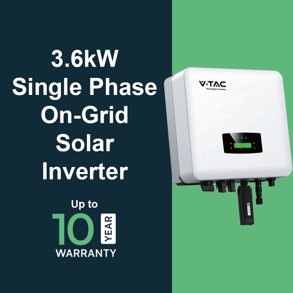 3.6kW Single Phase On-Grid Solar Inverter IP65 With WiFi - Up To 10 Year Warranty