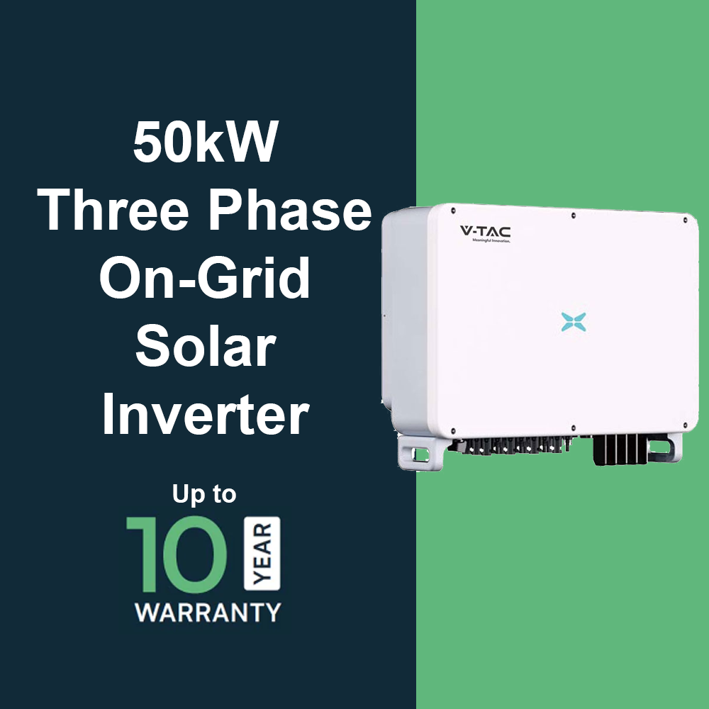 50kW Three Phase On-Grid Solar Inverter IP66 - Up To 10 Year Warranty