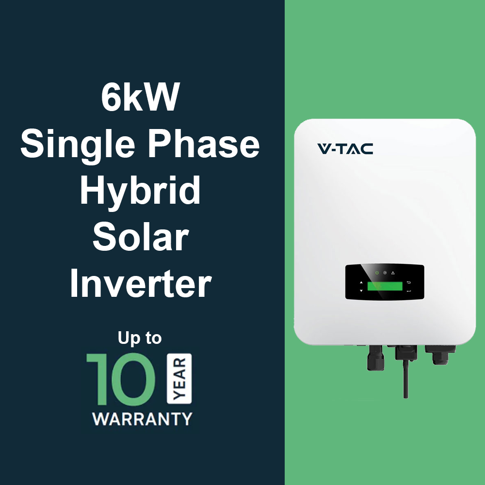 6kW Single Phase On/Off Grid Solar Inverter IP65 - Up To 10 Year Warranty