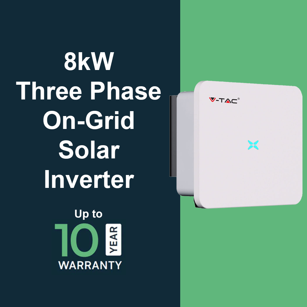 8kW Three Phase On-Grid Solar Inverter IP66 - Up To 10 Year Warranty