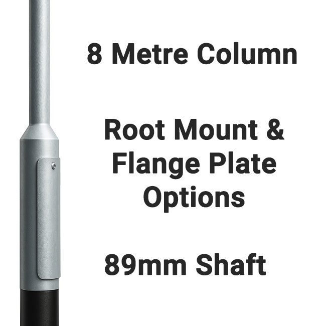 8 metre galvanized lighting column – root mount lamp post for floodlights