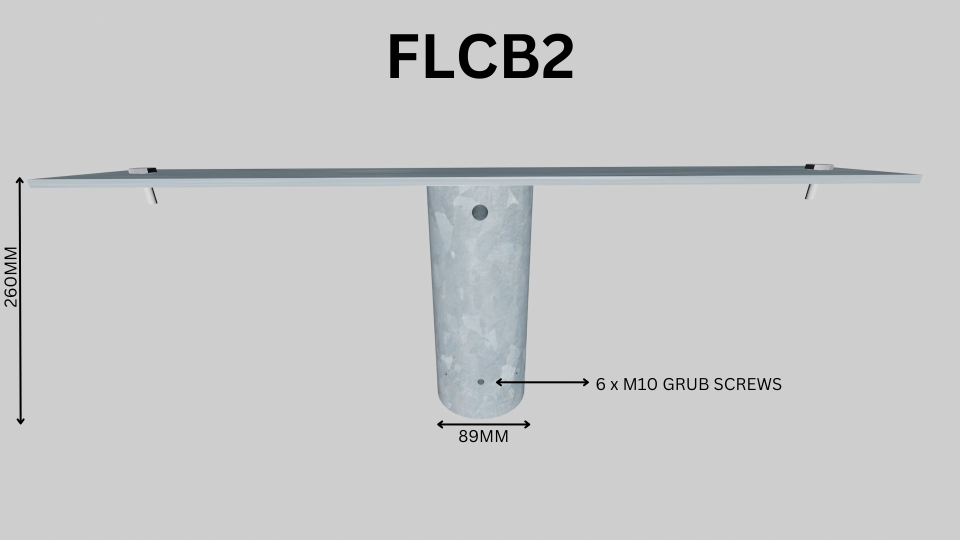 FLCB2 - Twin Floodlight Column Bracket