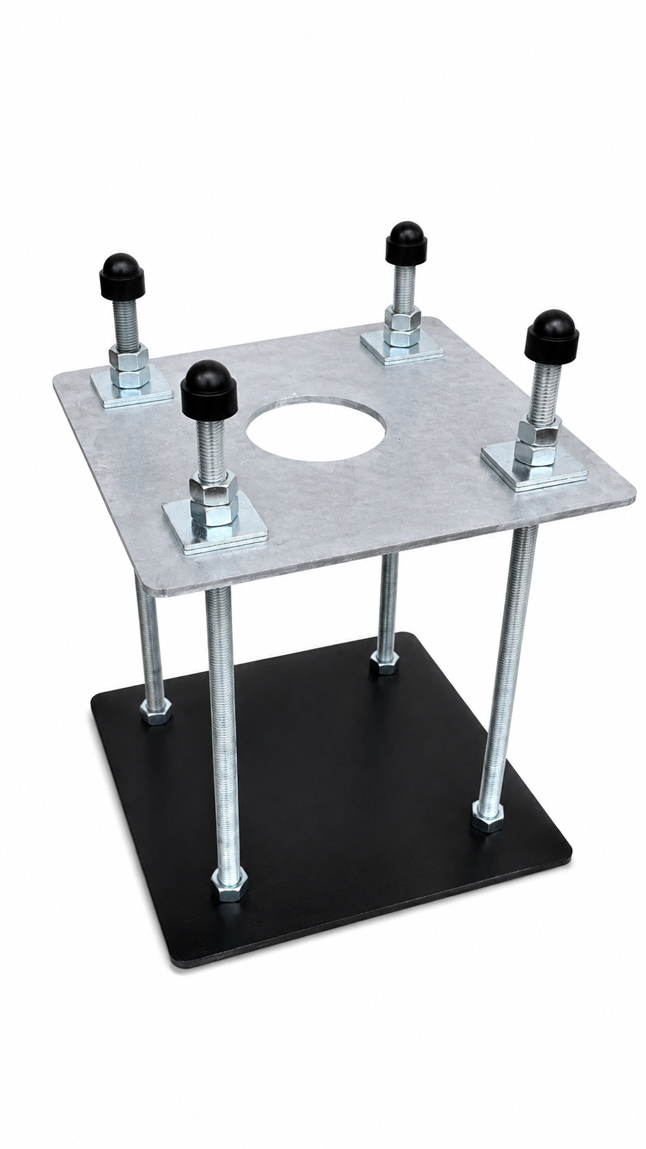 3m–6m Flange Plate Lighting Column Foundation Kit – M16 Anchor Cage