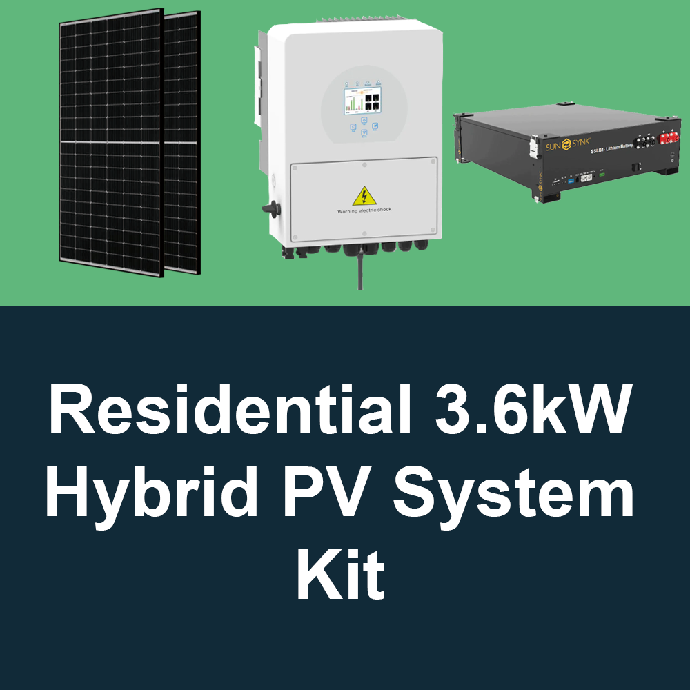 Residential Hybrid PV System Kit - 3.6kW