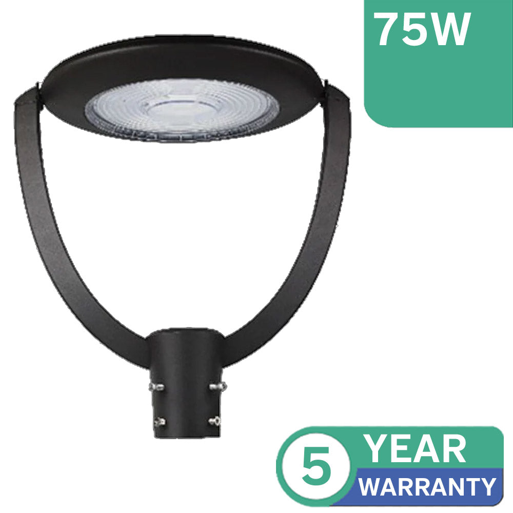 75W Ulica Amenity LED Post Top Lantern IP65 CCT