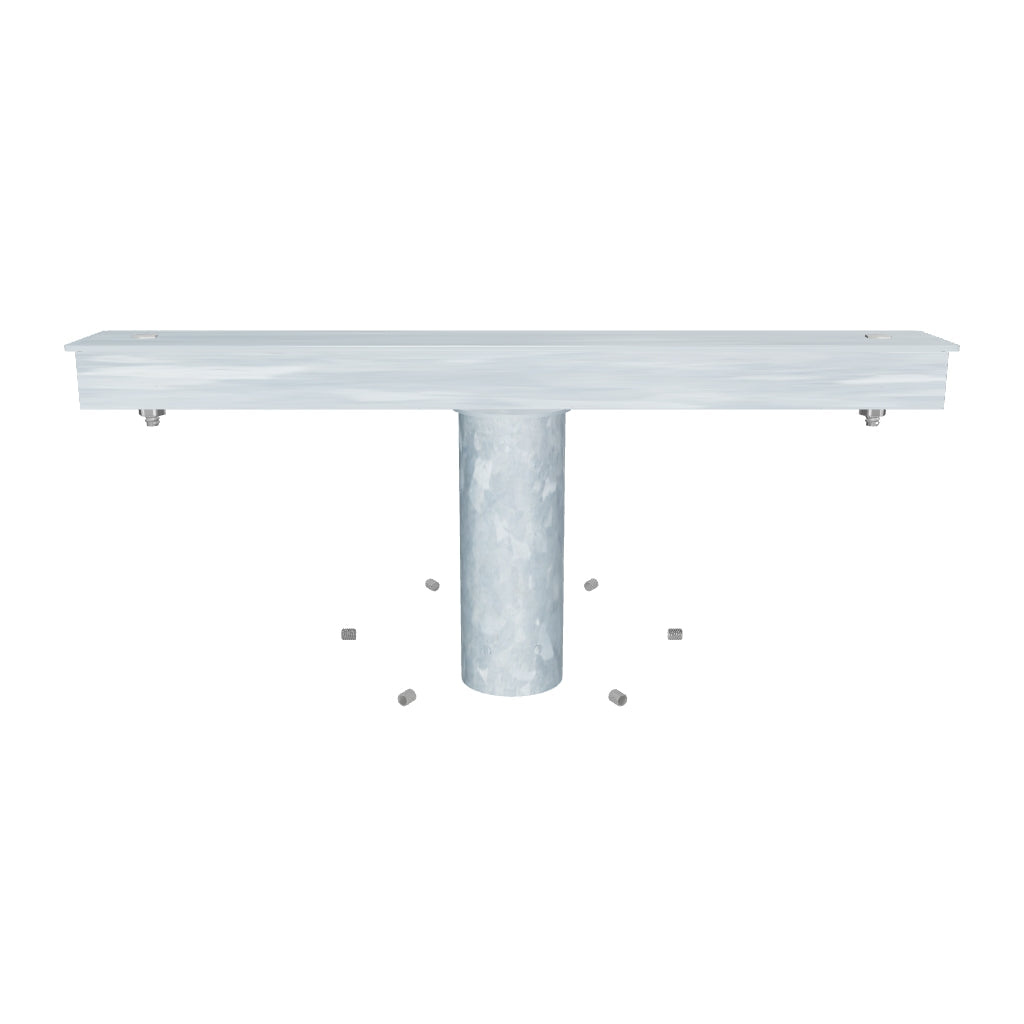 Column Bracket Light Twin Floodlight Column Bracket - Suitable for 3m to 12m Columns ...