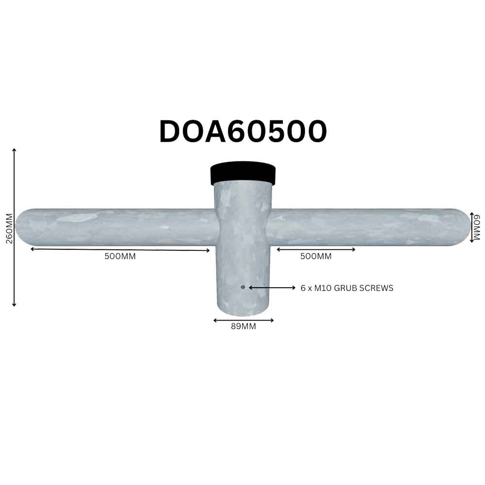 DOA60500 - Double Long Outreach Arm Lantern Bracket