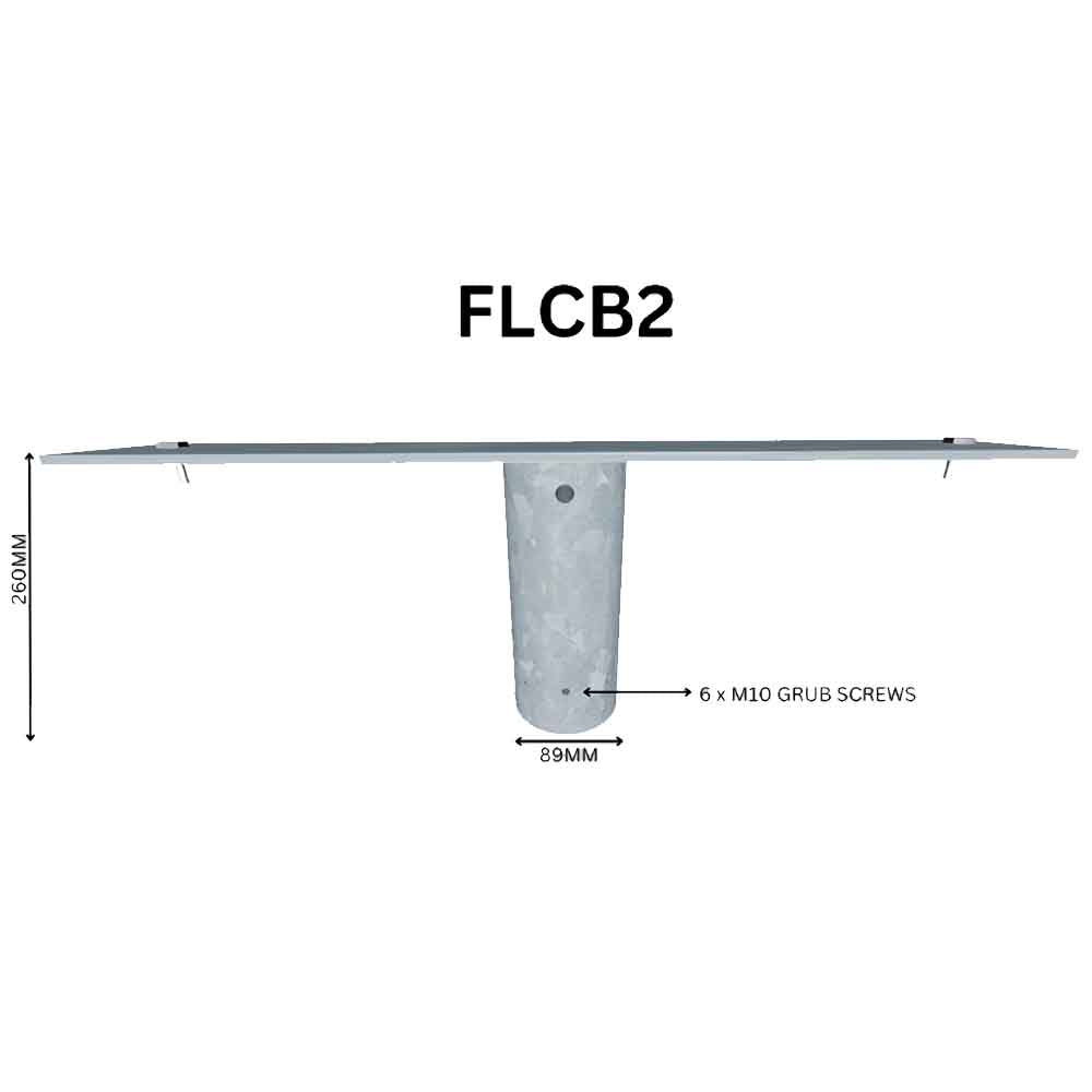 FLCB2 - Twin Floodlight Column Bracket