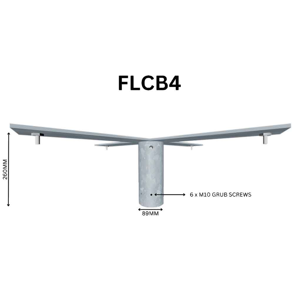 FLCB4 - Quad Floodlight Column Bracket